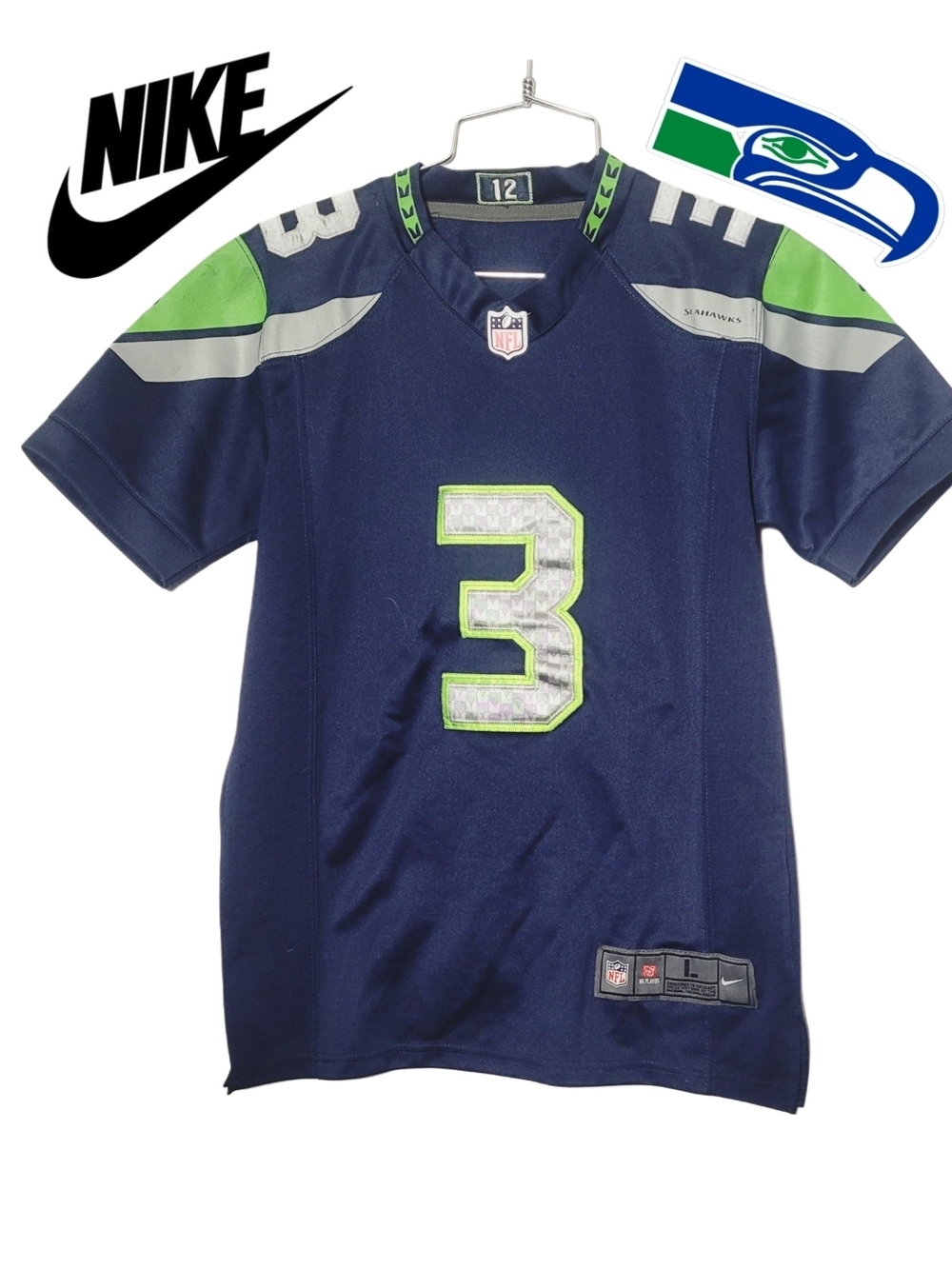 Nike Seattle Seahawks  #3 Wilson Women's Jersey Football